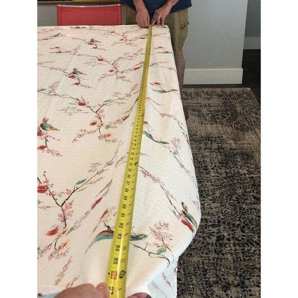 Lenox Chirp Print Spill Proof Oblong Tablecloth. 97 x 57 inches - Picture 7 of 8